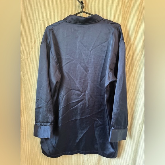 Elegant Blue Satin Pajama set - Picture 9 of 10